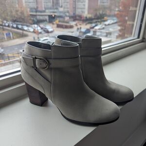 Cole Haan Light Gray Ankle Booties